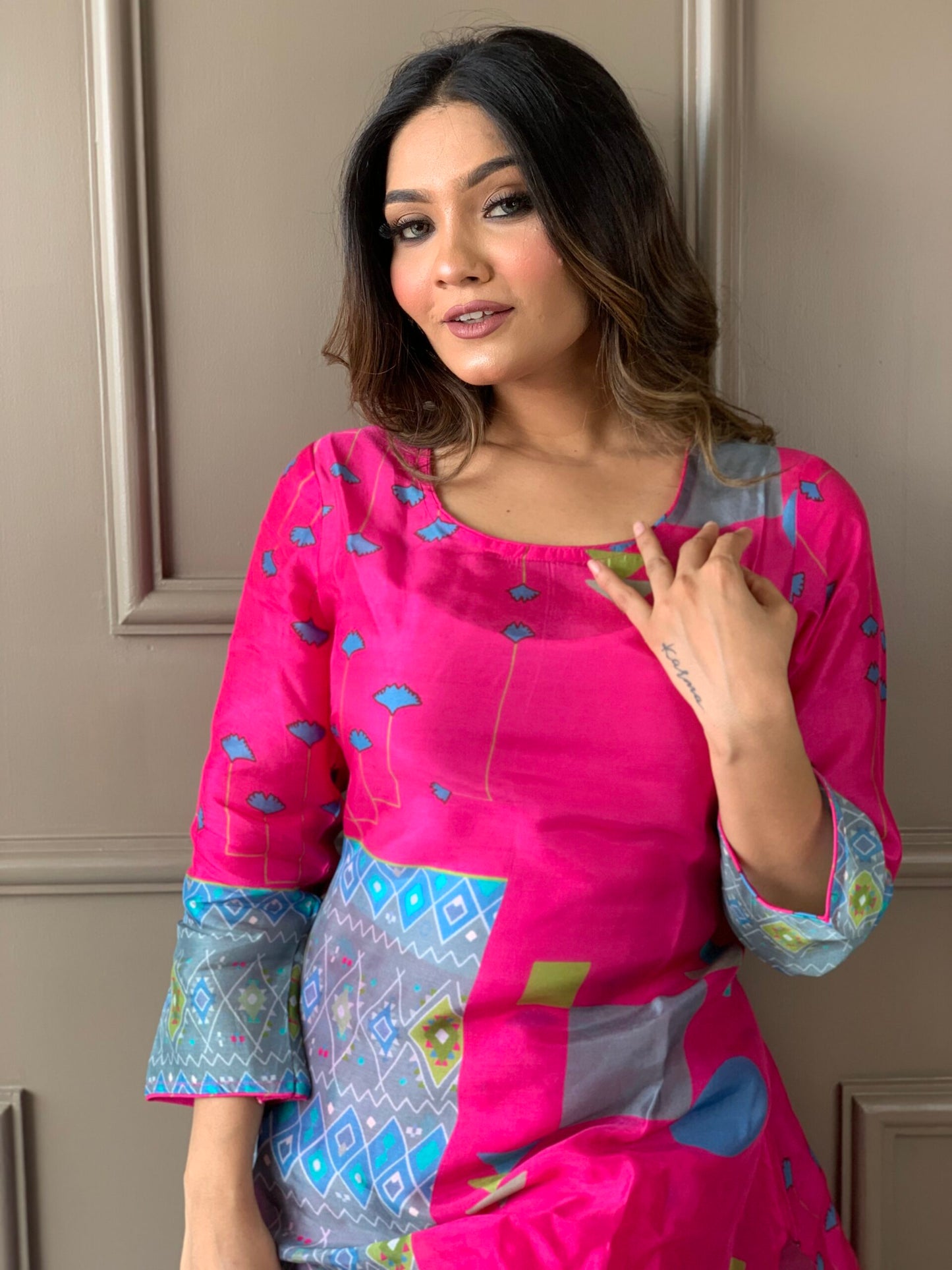 Rani Colour Russian Silk Co ord set