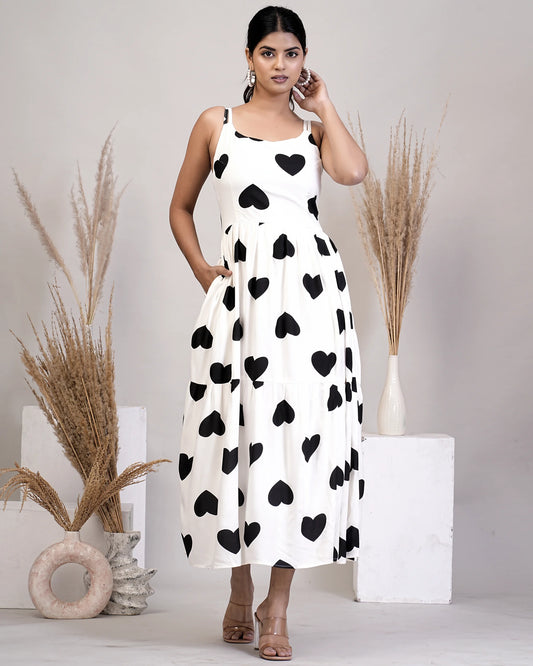 White Spaghetti Dress