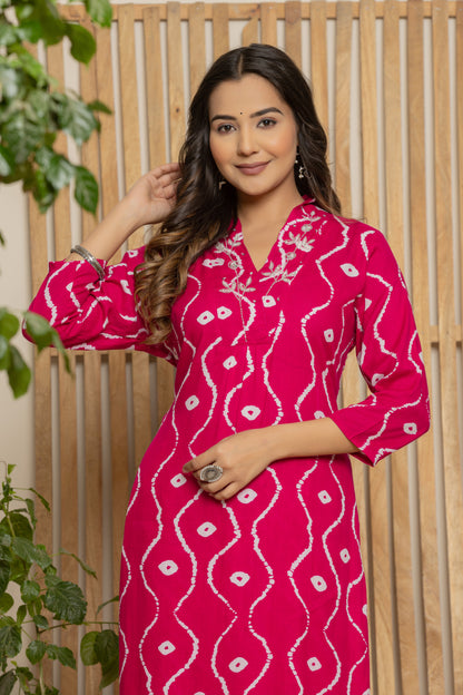 Rani Rayon Kurta Pant set