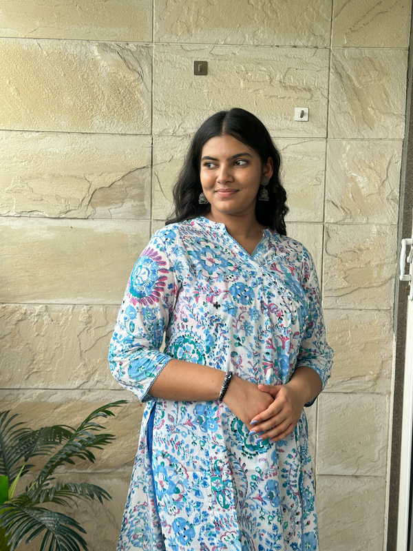 Blue Kurta Pant Set