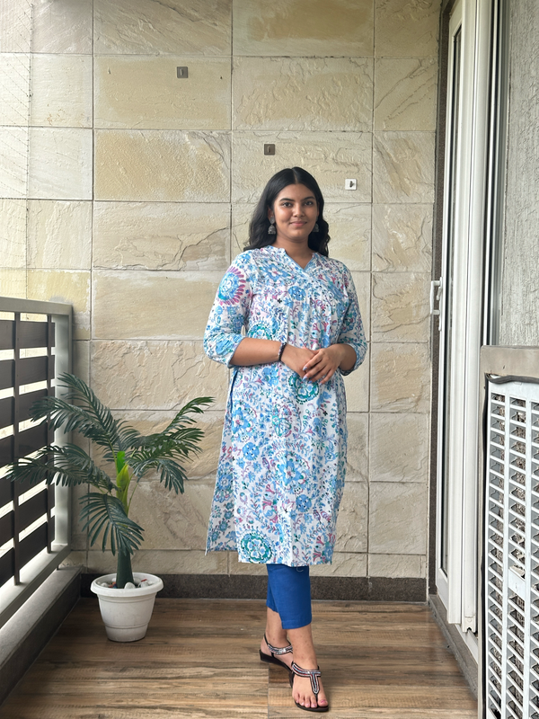 Blue Kurta Pant Set