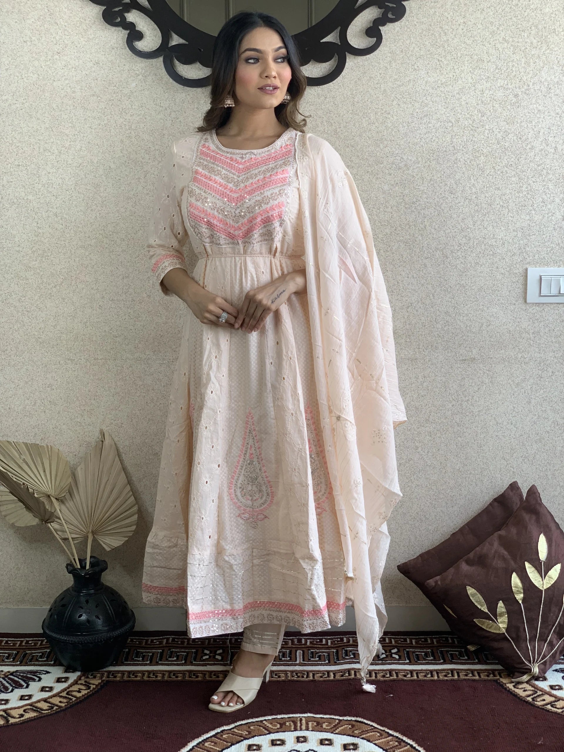 Anarkali Kurta With Dupatta Set