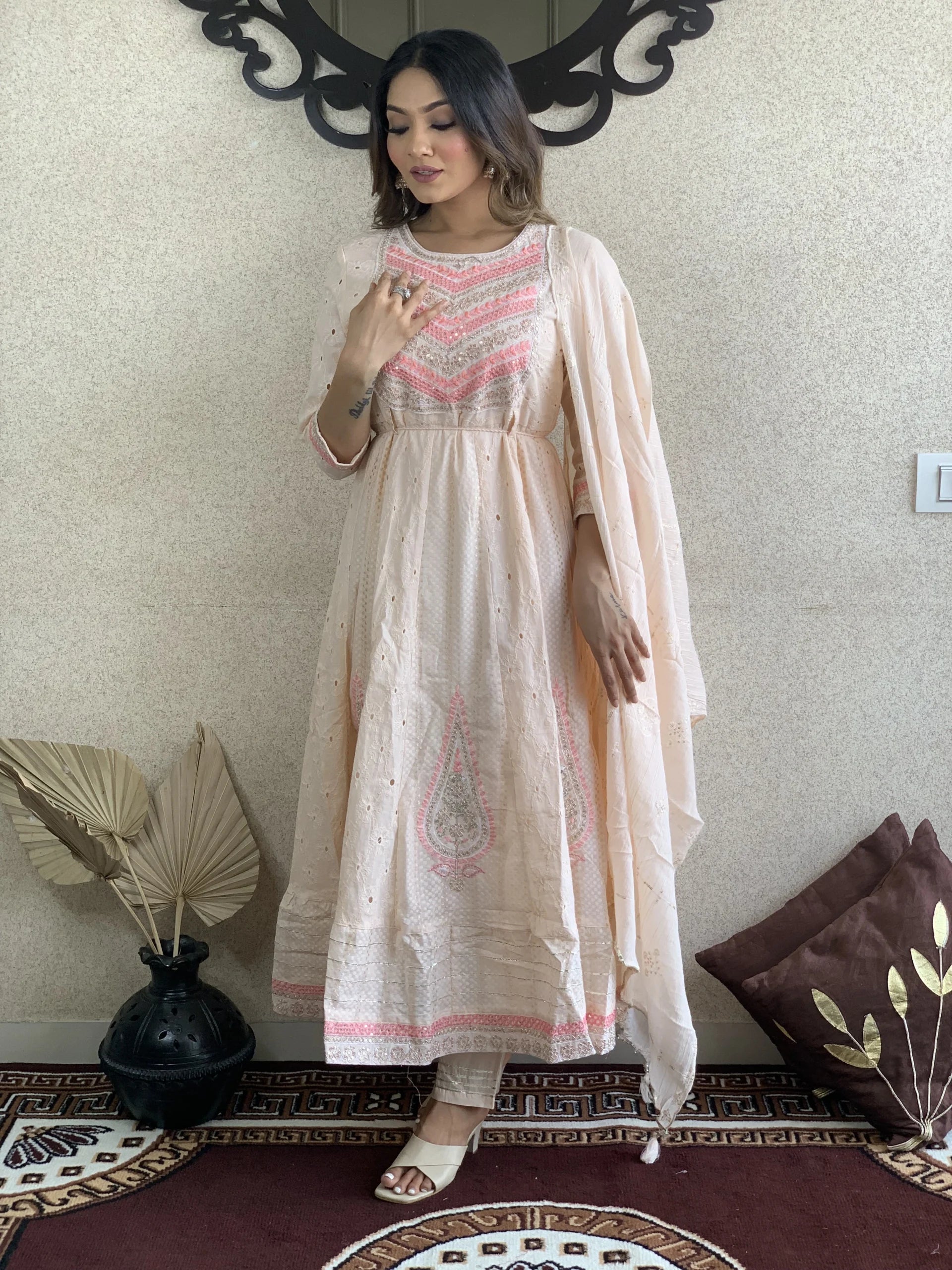 Anarkali Kurta With Dupatta Set