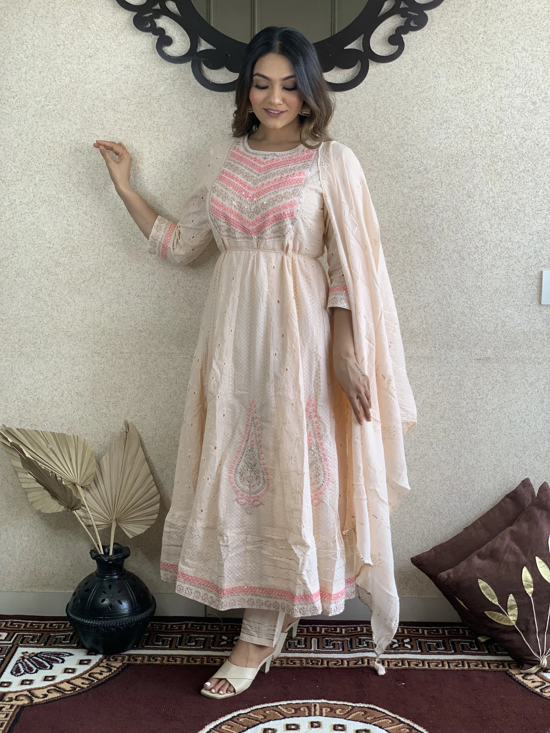 Anarkali Kurta With Dupatta Set