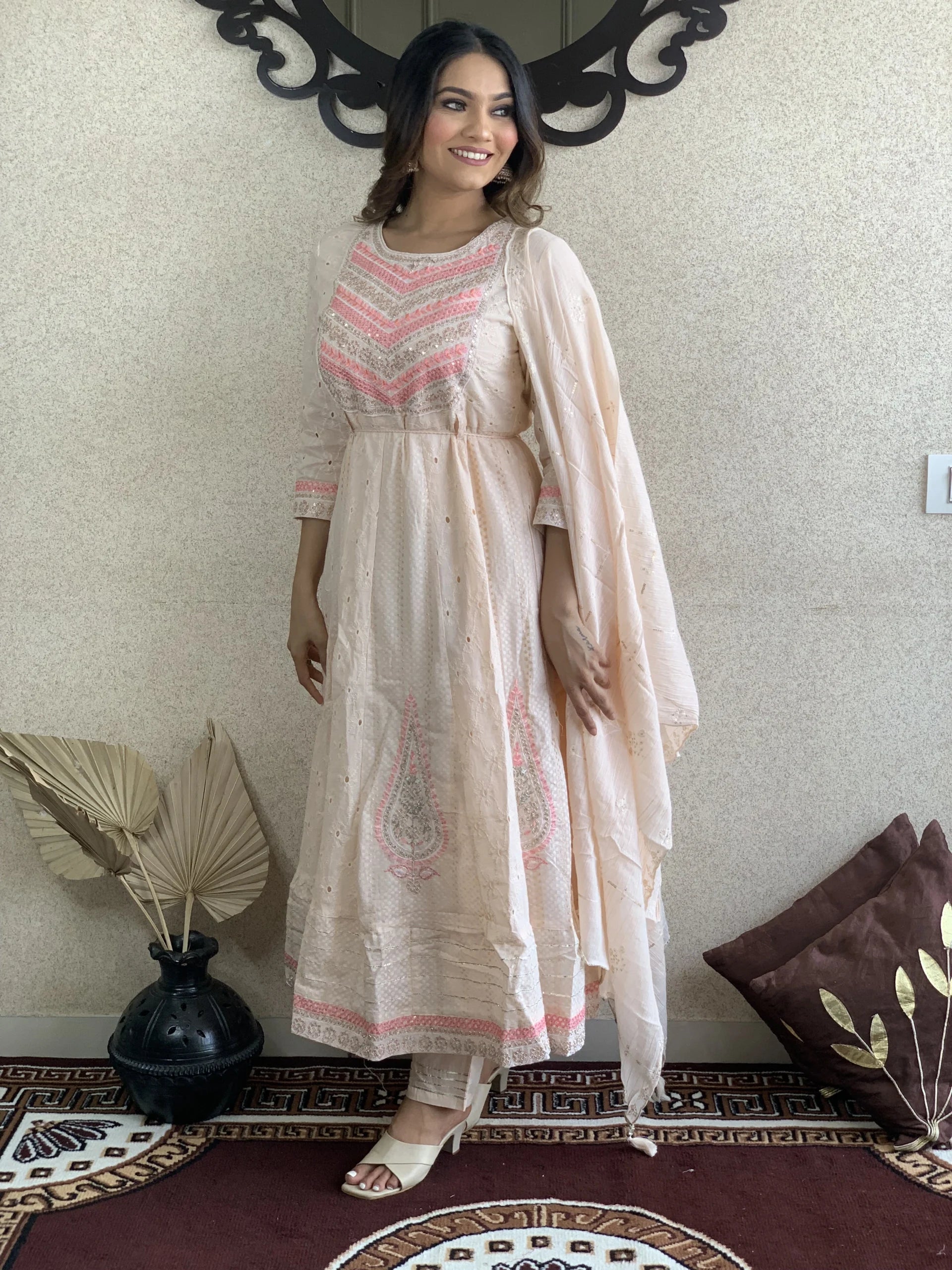 Anarkali Kurta With Dupatta Set