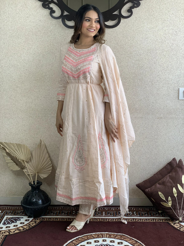 Anarkali Kurta with Dupatta Set