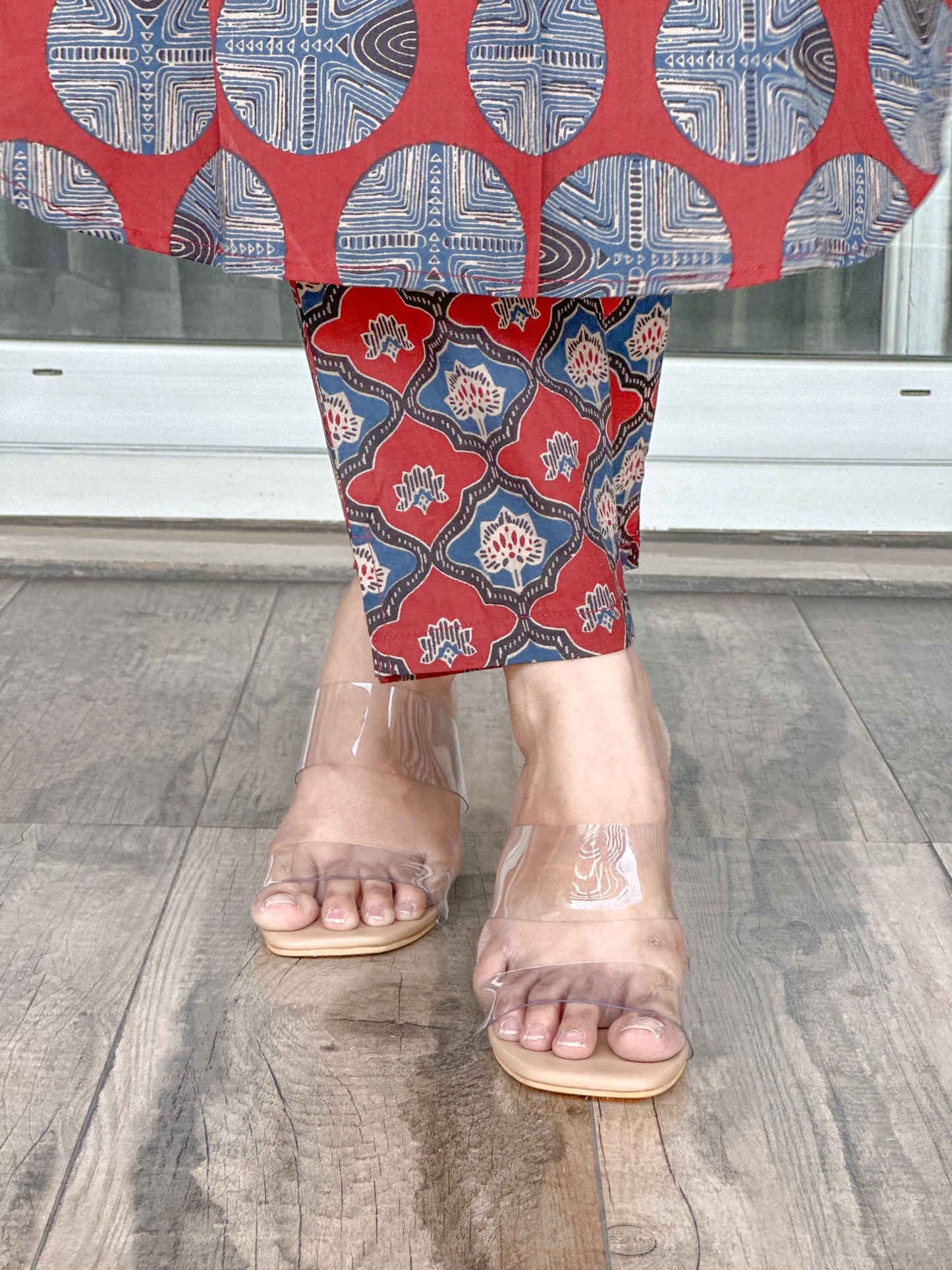 Brown Cotton Kurta Pant Set