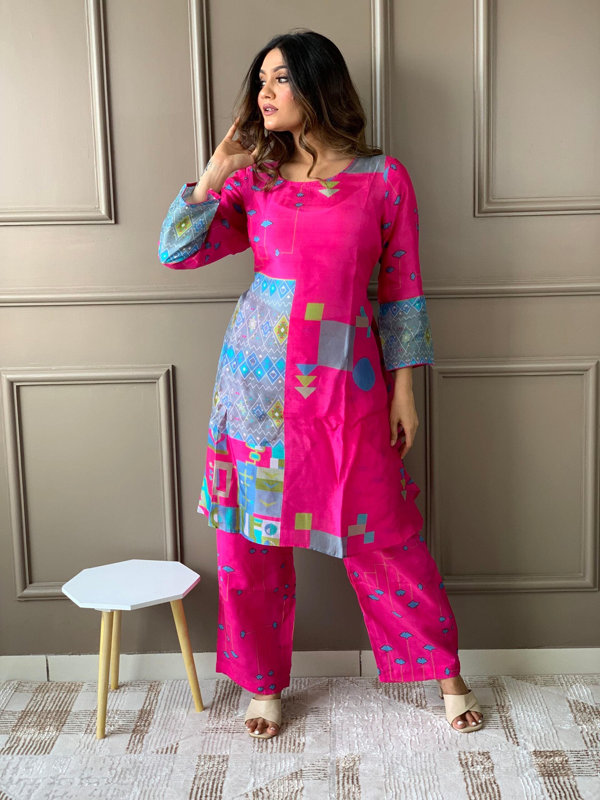 Rani Colour Russian Silk Co ord set