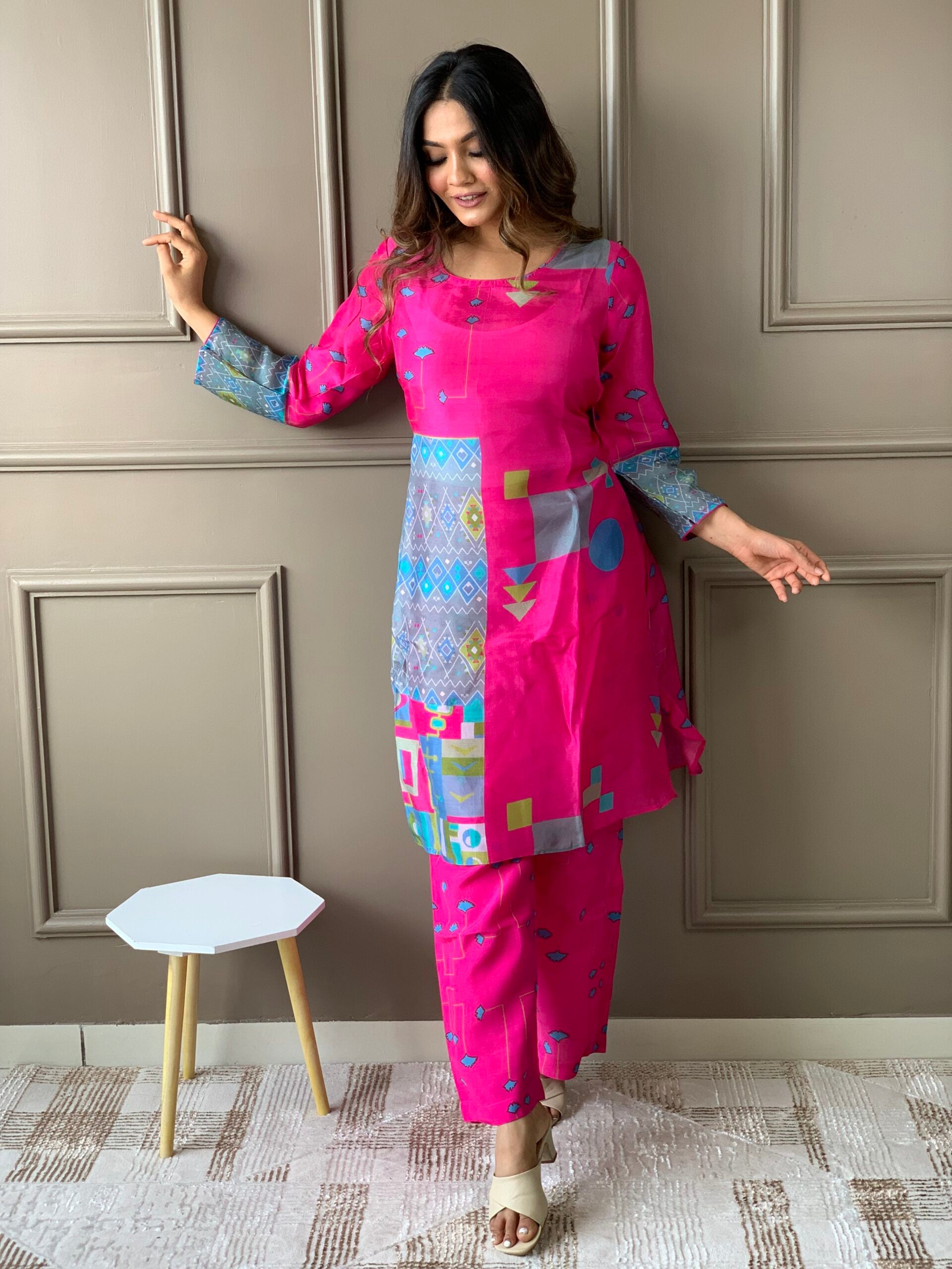 Rani Colour Russian Silk Co ord set