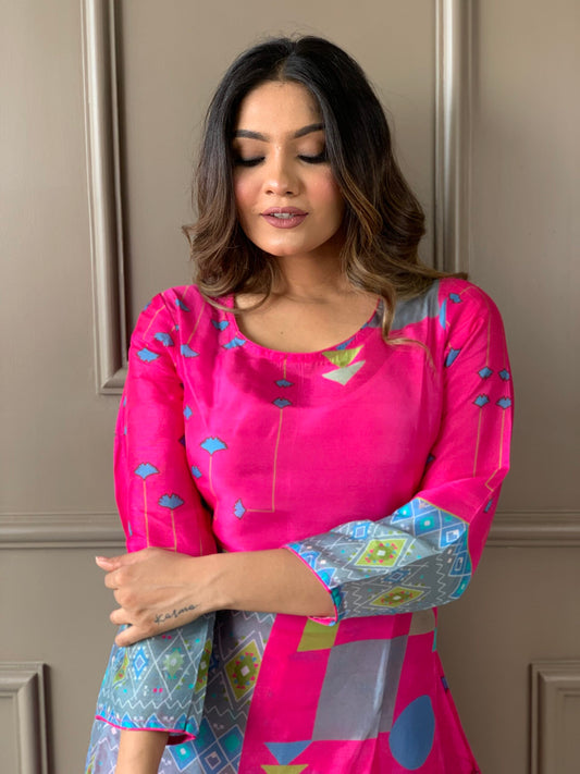 Rani Colour Russian Silk Co ord set