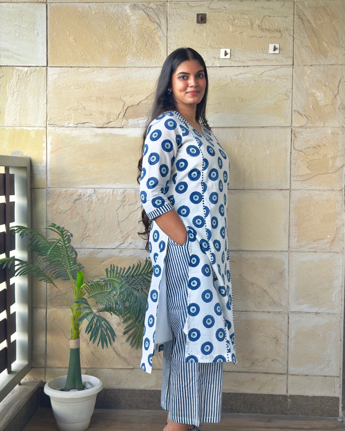 Evil Eye Kurta Pant Set