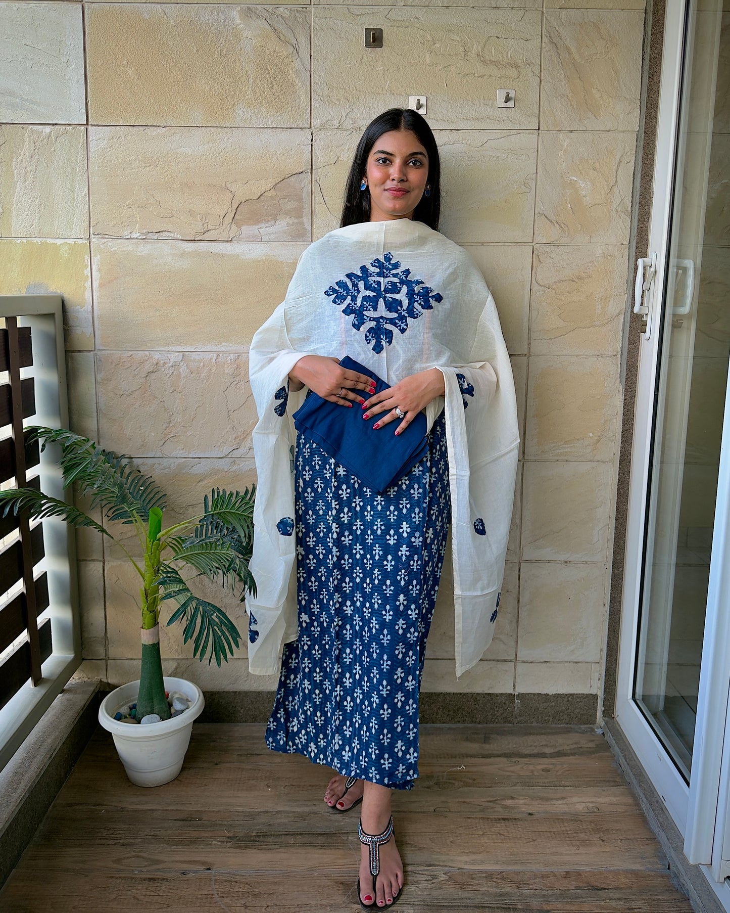 Indigo Unstiched Suit Set 4