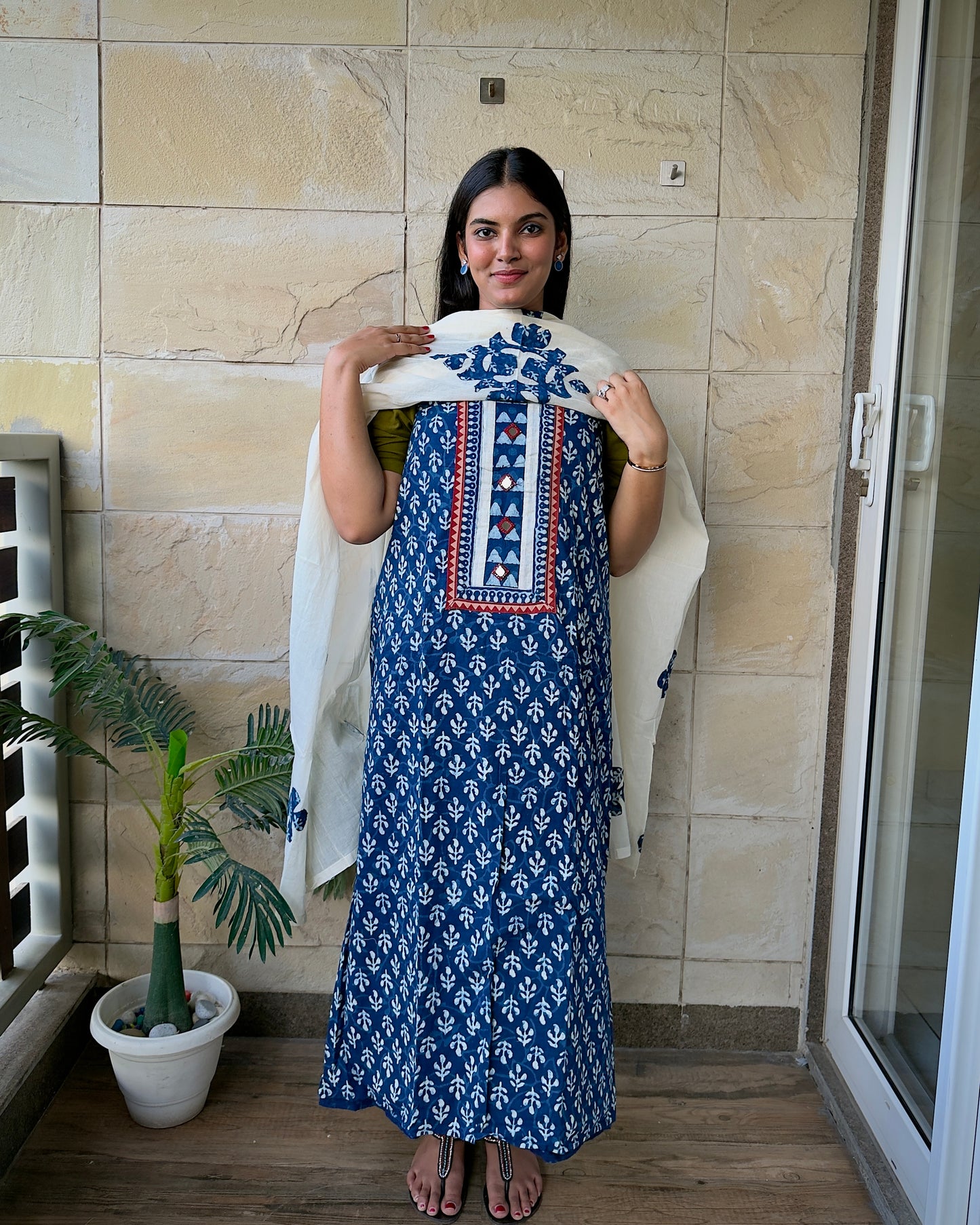 Indigo Unstiched Suit Set 3