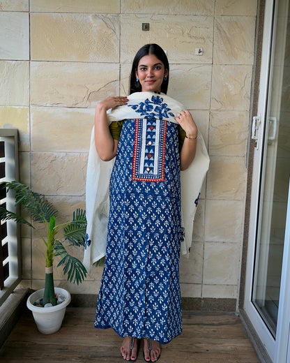 Indigo Unstiched Suit Set 3