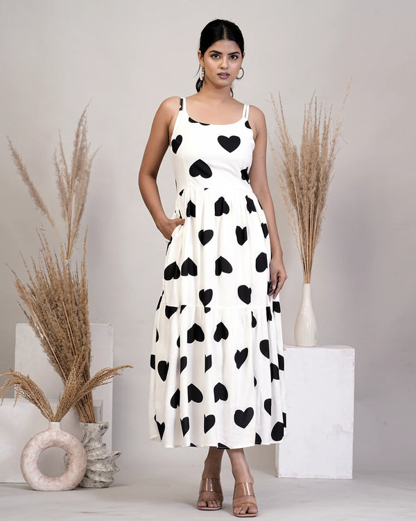 White Spaghetti Dress