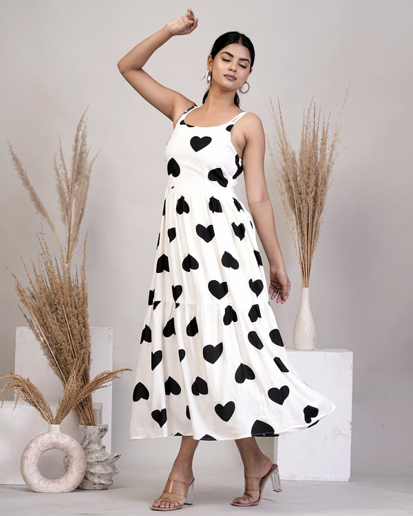 White Spaghetti Dress