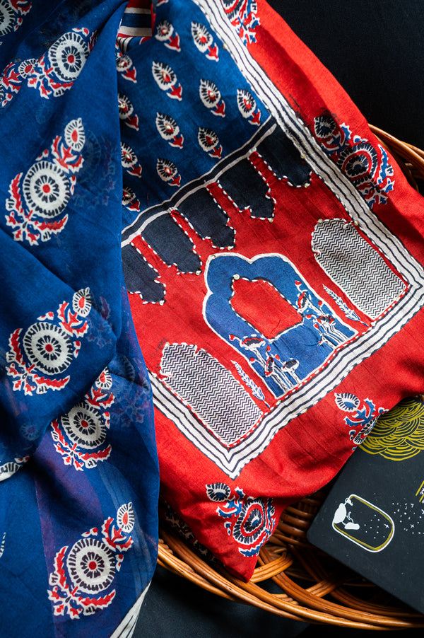 Vraj Bhoomi Print Muslin Suit Set