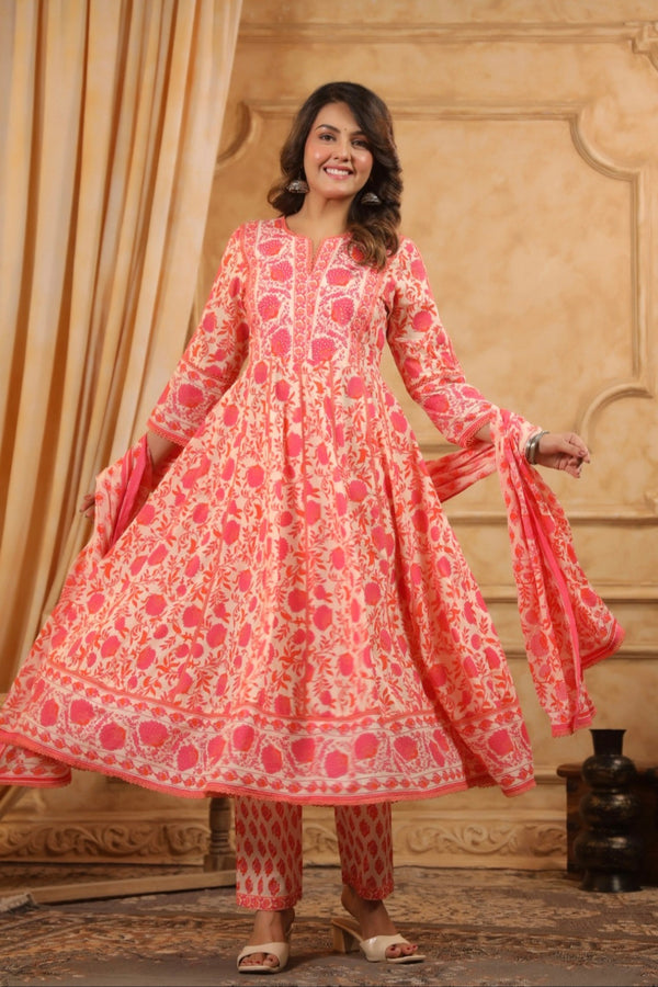 Anarkali Kurta Pant Set