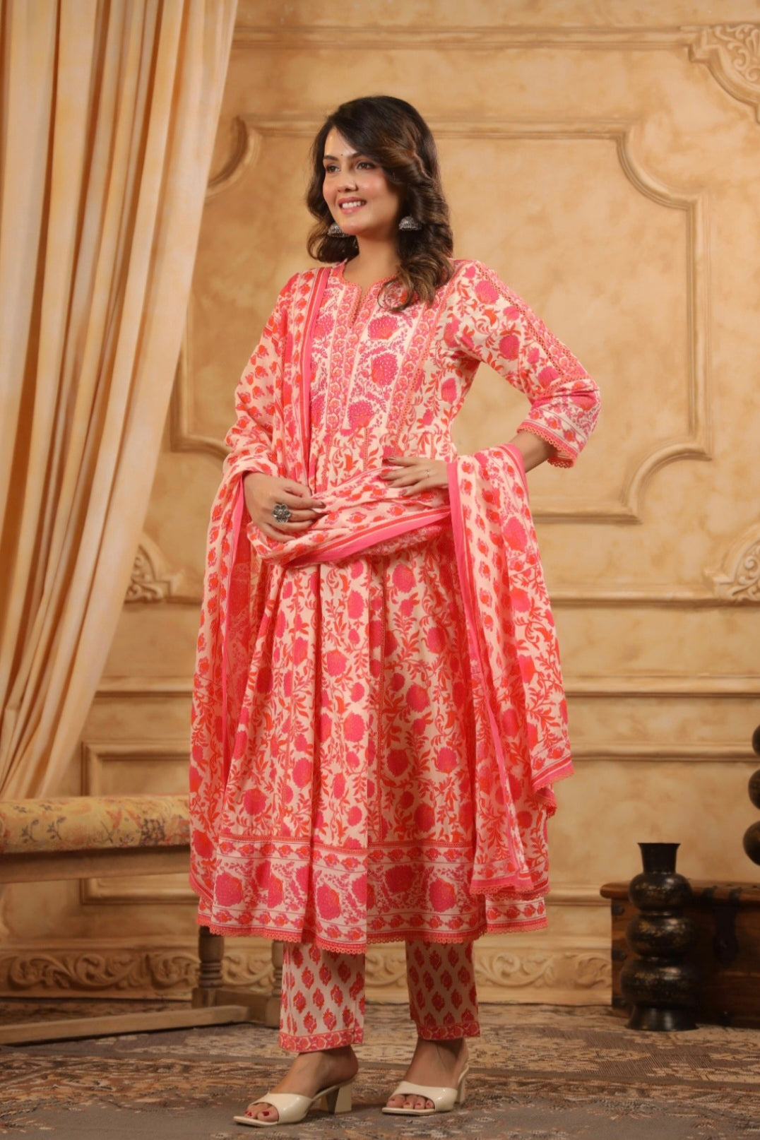 Anarkali Kurta Pant Set