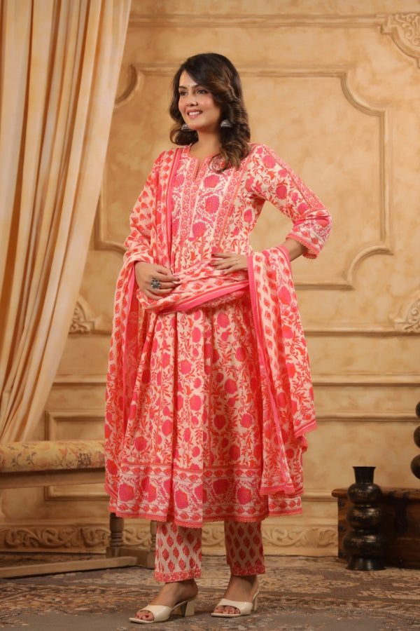 Anarkali Kurta Pant Set