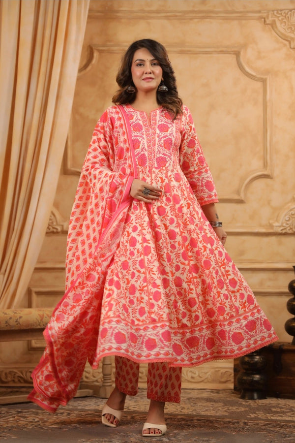 Anarkali Kurta Pant Set