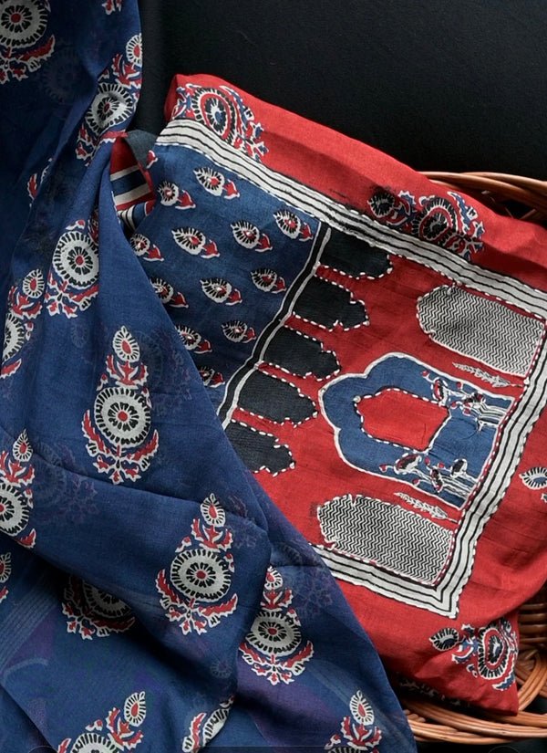 Vraj Bhoomi Print Muslin Suit Set