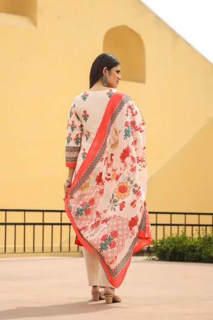 Flex Cotton Dupatta Set